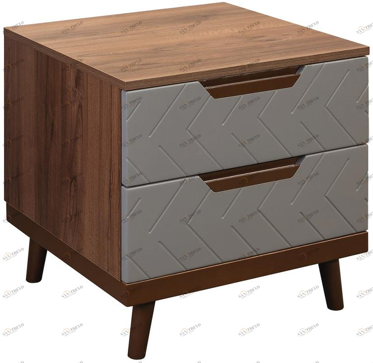 1396 Тумба прикроватная Сканди Грей R-HOME 4009268h_Грей