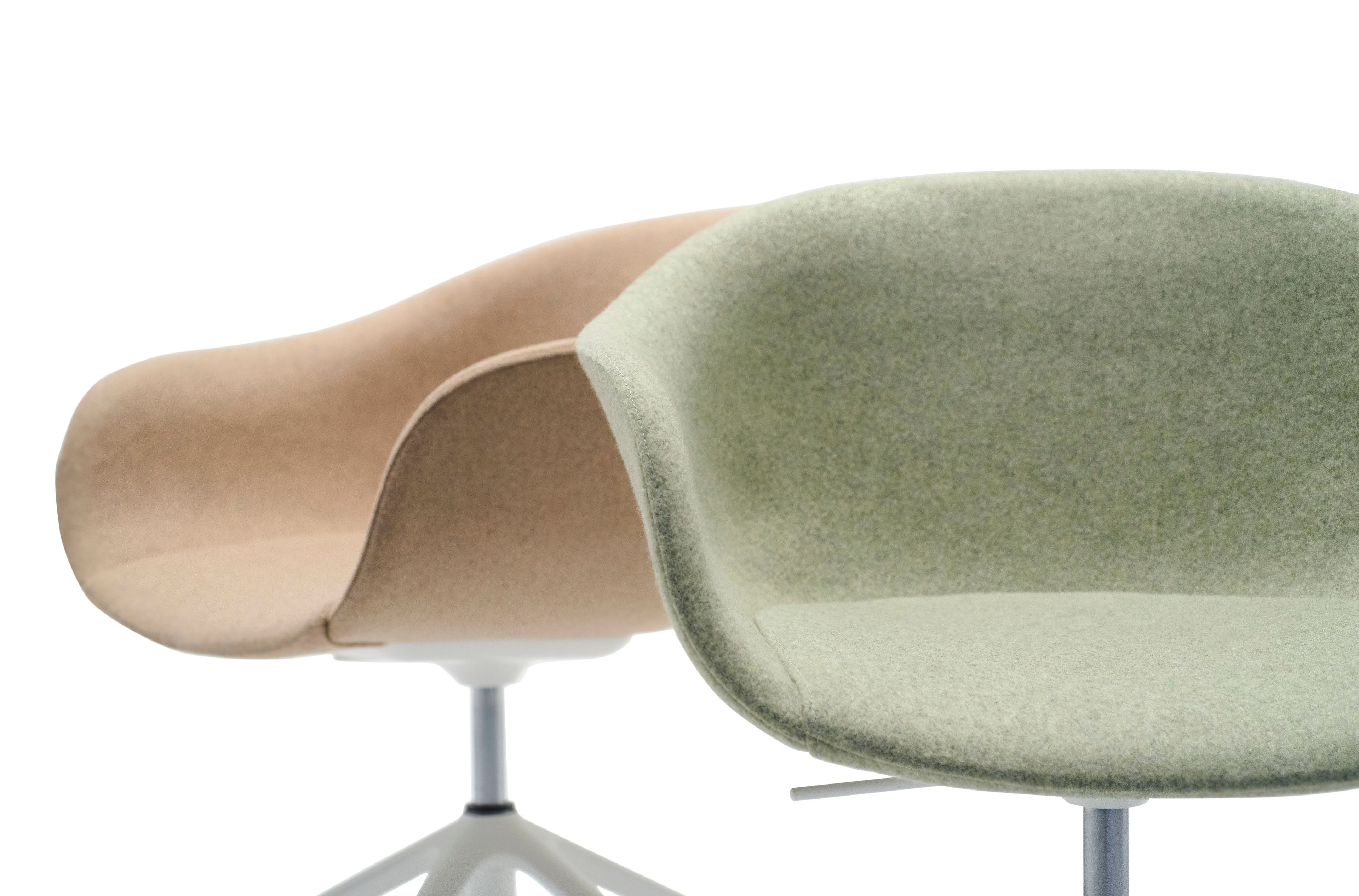 5-спицевое вращающееся офисное кресло с тканевыми колесами Andreu World ARCH-00128874 - Вид №3