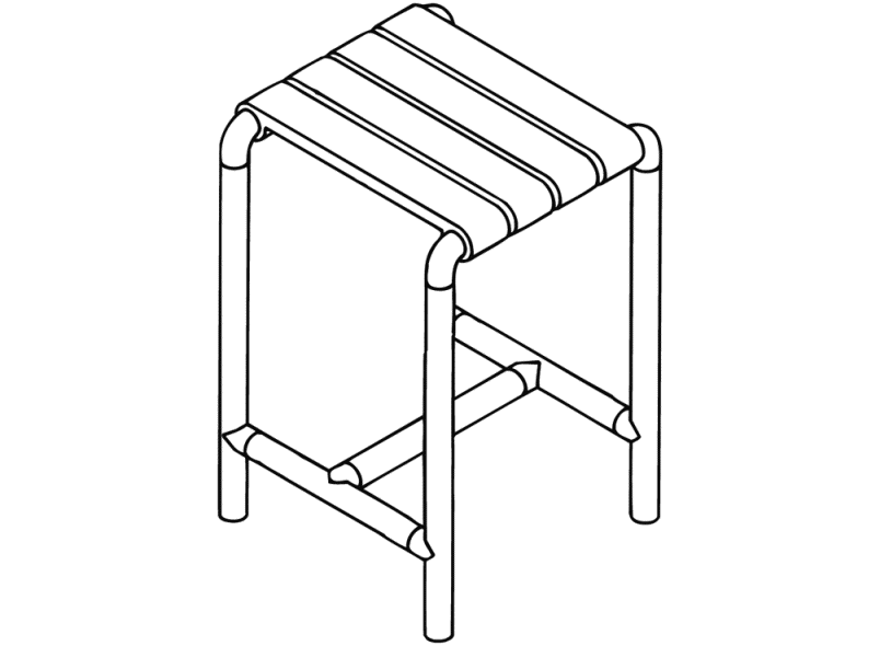 801.51D300 табуретка HEWI HEWI active+  - Вид №2