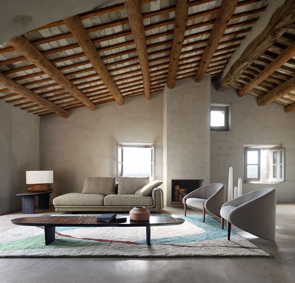 Овальный низкий журнальный столик из массива дерева ROCHE BOBOIS Nativ ARCH-00119763 - Вид №4