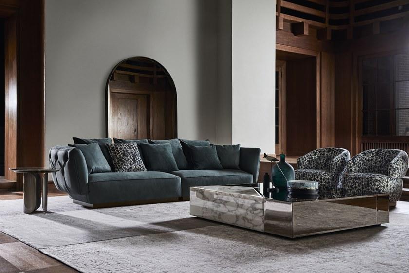 OPERA CONTEMPORARY Кожаный диван с тафтингом  40332  - Вид №1