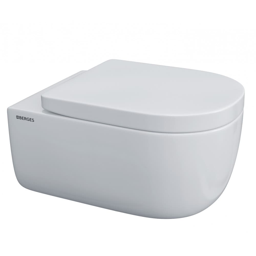 082124 Подвесной унитаз настенный Белый BERGES  Турция 