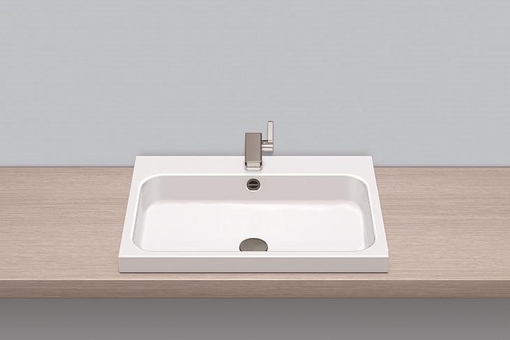 3231600400 Надставная раковина, ab.sr650h, белая, для простого ухода Alape серия SR (Stream) 