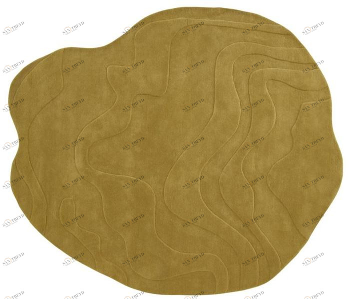 Ligne Roset Однотонный коврик ручной работы из шерсти  10052116/17/18 