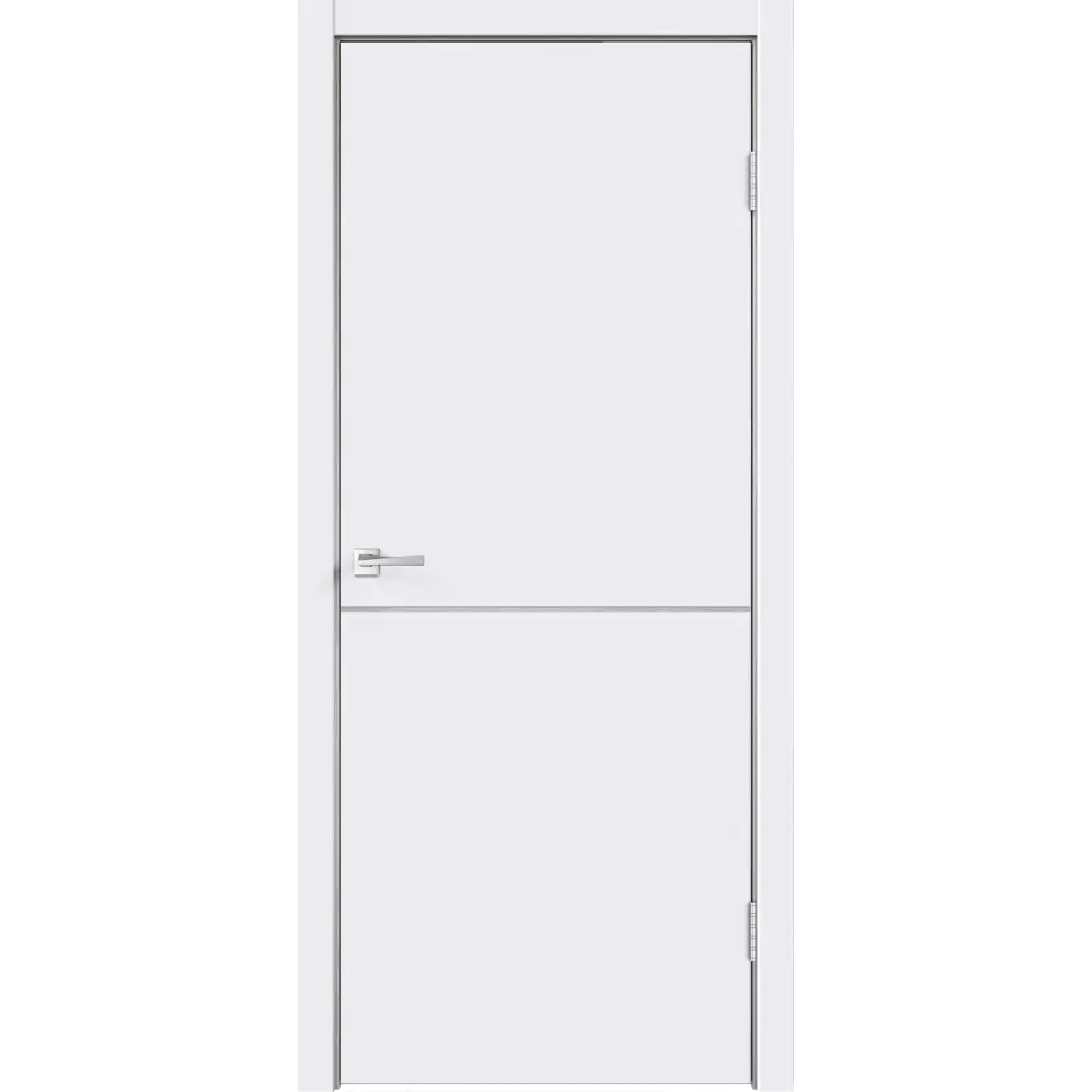 Дверь межкомнатная Smart Н глухая цвет белый 90x200 см (с замком) 86025802 STLM-2129917 VELLDORIS  - Вид №1