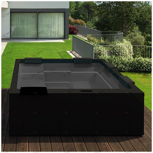 Бассейн Gruppo Treesse Maya Plus-V232I-C прямоугольный встроенный черный PLUSV232IC