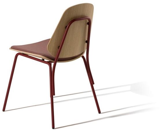 Capdell Стул из стали и дерева со встроенной подушкой Col sun-id-1489679 - Вид №1