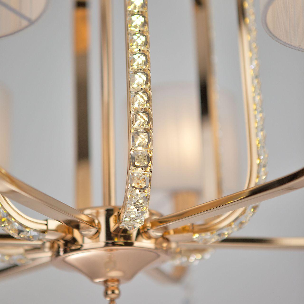 Подвесная светодиодная люстра Bogates Adriana 428/6 Strotskis BOGATES ДИЗАЙНЕРСКИЕ, ADRIANA 187484 Белый  - Вид №1