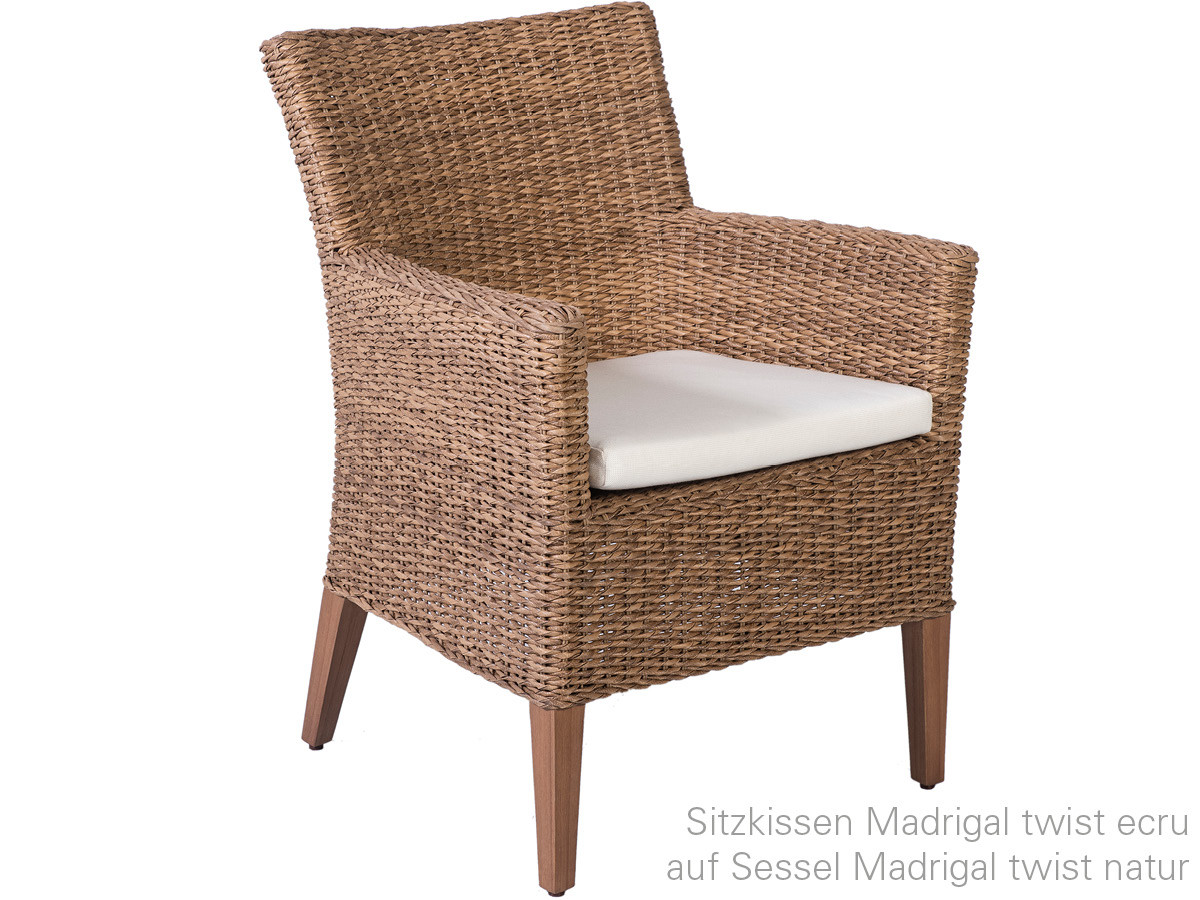 10.00.1495 Подушка кресла Madrigal Outdoor Sunbrella Ecru Mbm  - Вид №1