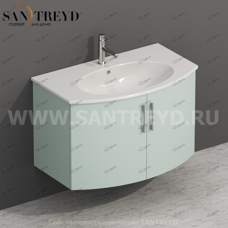 MDMA80Y007 Тумба с двумя створками 78 см синяя Globo 4ALL Италия Ceramica Globo