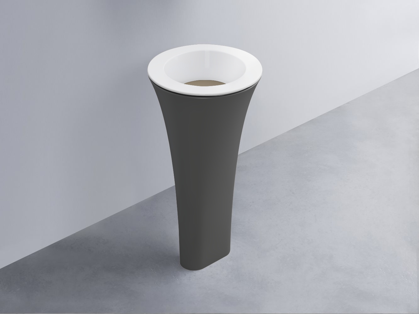AMLA45-BL+AMPILT-AV+AMCOLT-CM Раковина Amedeo Tondo отдельностоящая cielo Enjoy + Amedeo Ceramica Cielo