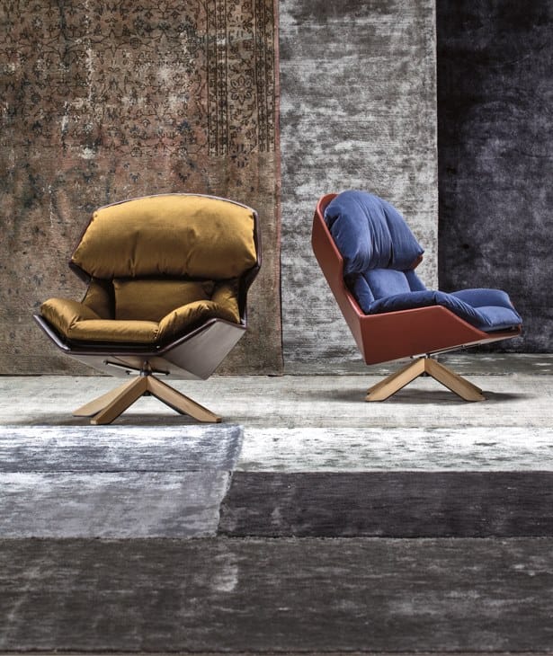 Тканевое вращающееся кресло MOROSO ARCH-00008984 - Вид №3