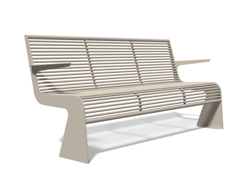 Скамья из нержавеющей стали с подлокотниками BENKERT BANKE Siardo ARCH-00065529