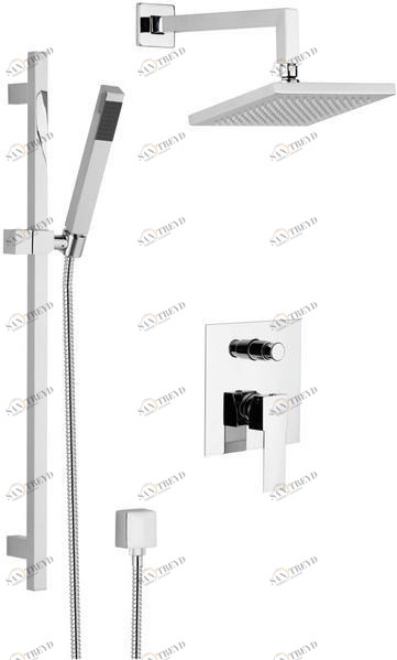 Rubinetterie Mariani Направляющая с переключателем, ручным душем и насадкой для душа Polar 17a-pa
