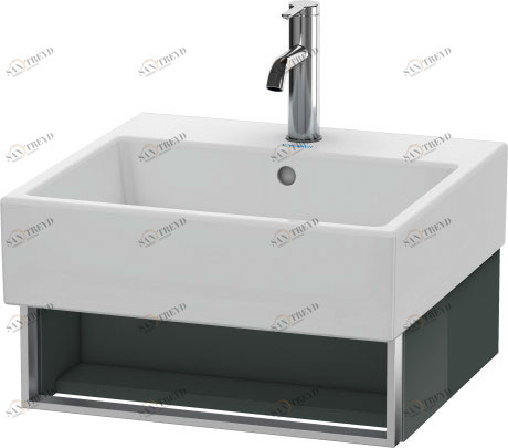 VA602403838 Тумбочка подвесная Vero Air #VA6024 484 x 431 мм Доломитово-серый глянцевый лак Duravit