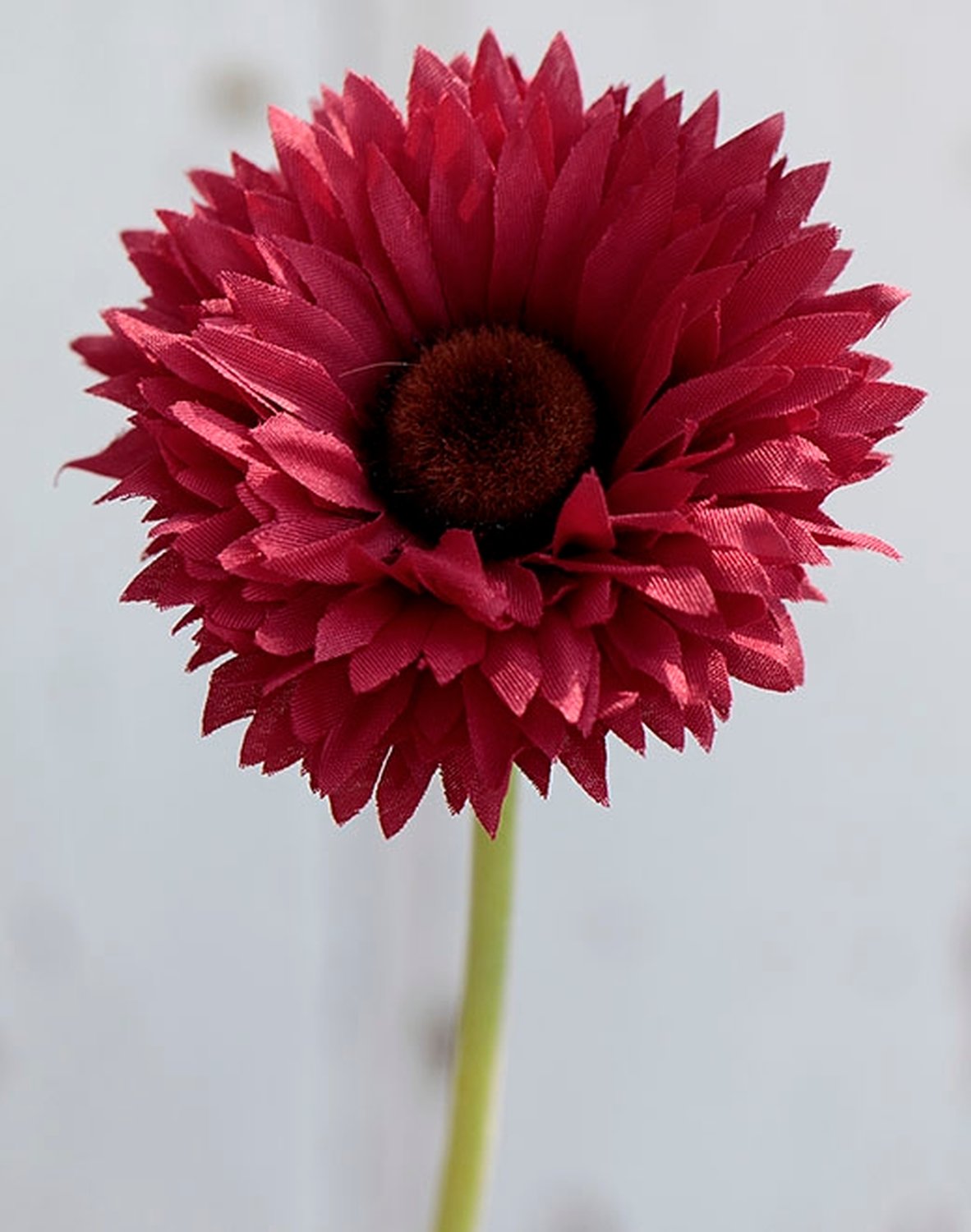 3566 444 a2 Искусственная гербера с флокированным стеблем, 46см, красная H-andreas 