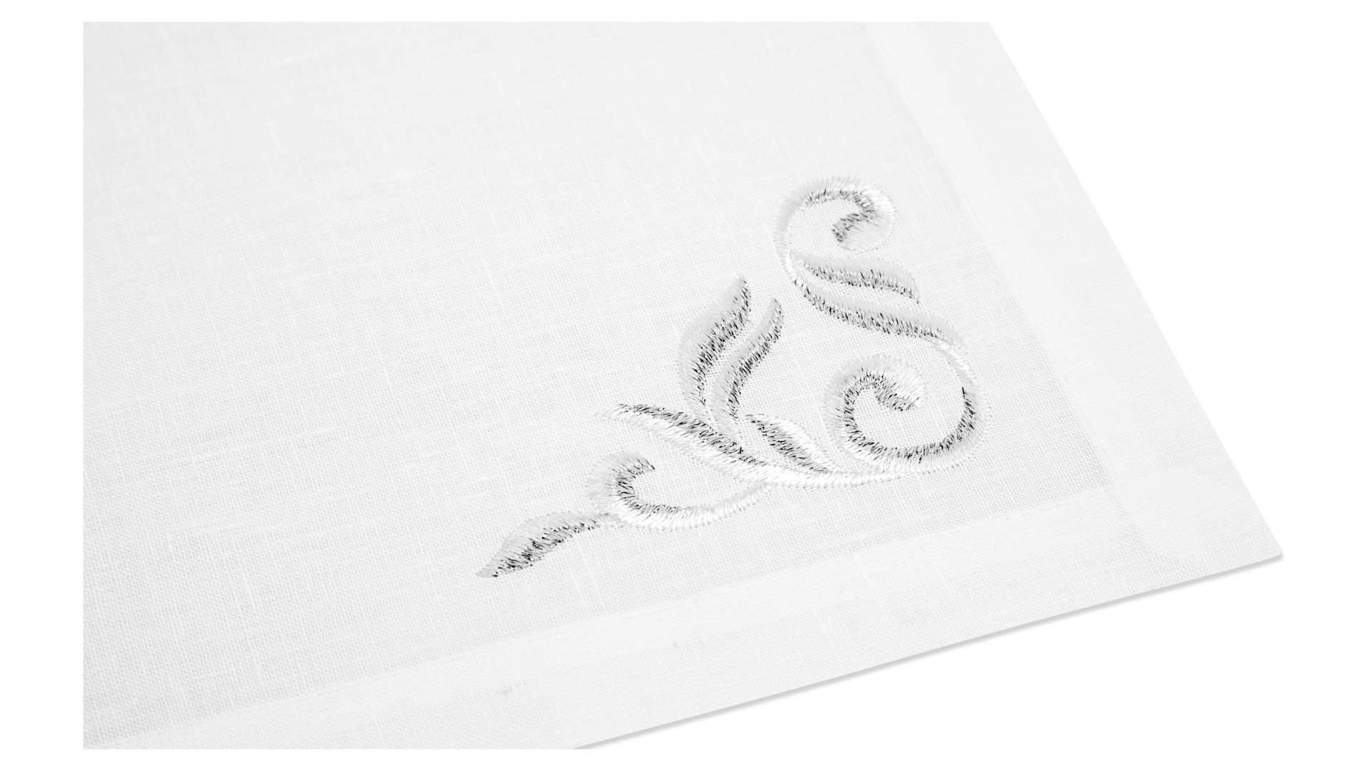 10618377 Weissfee Набор салфеток Weissfee "Монтрё" 45х45см, 6шт (шампань, серебро) Лён  - Вид №1