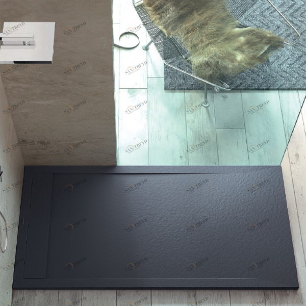 ДУШЕВОЙ ПОДДОН ANDROMEDA 140X70 СМ STONE COVER GRAPHITE McBath ANDROMEDA70