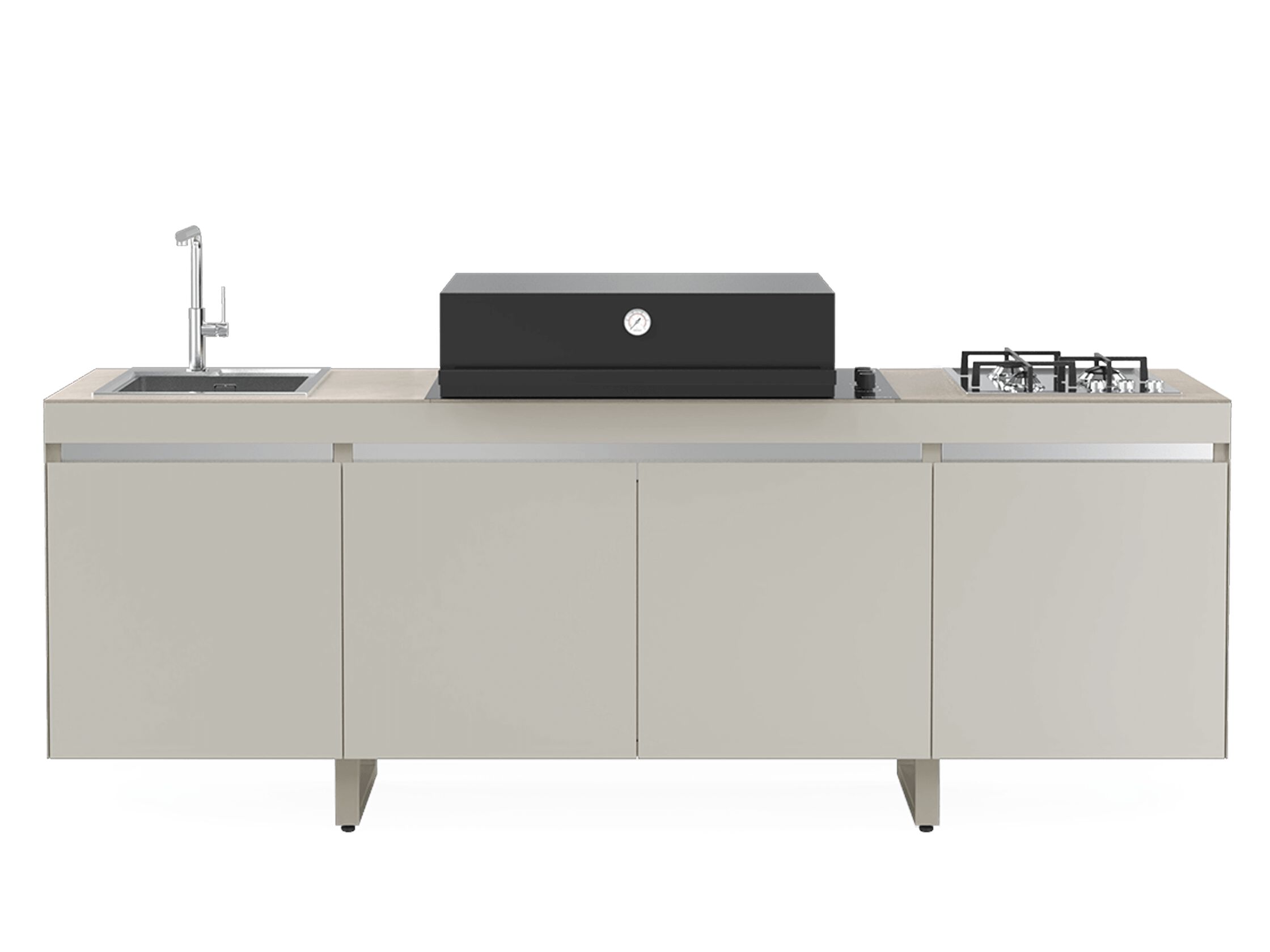 Моноблочная уличная кухня с газовым барбекю Fògher AGHER ARCH-00018179 - Вид №6