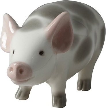 1049387 Императорский фарфоровый завод Скульптура "Свинка-мама" Твёрдый фарфор 