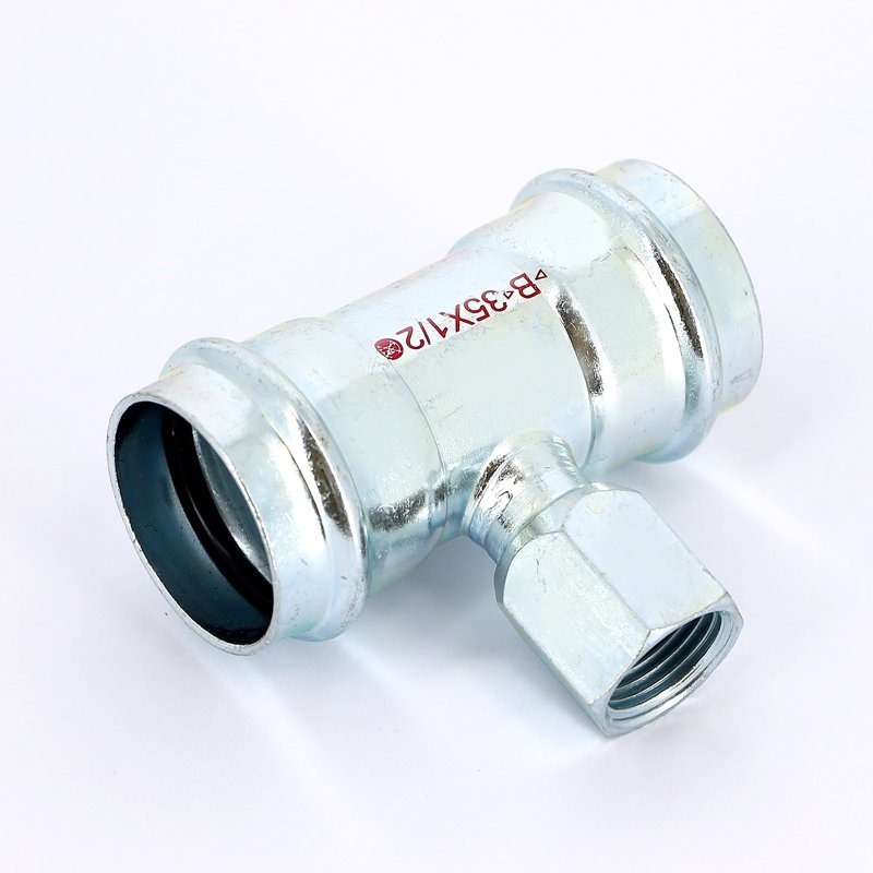 Тройник пресс-B оцинкованная сталь 35 х 1/2' х 35 IBP PC4130G0350435 - Вид №1