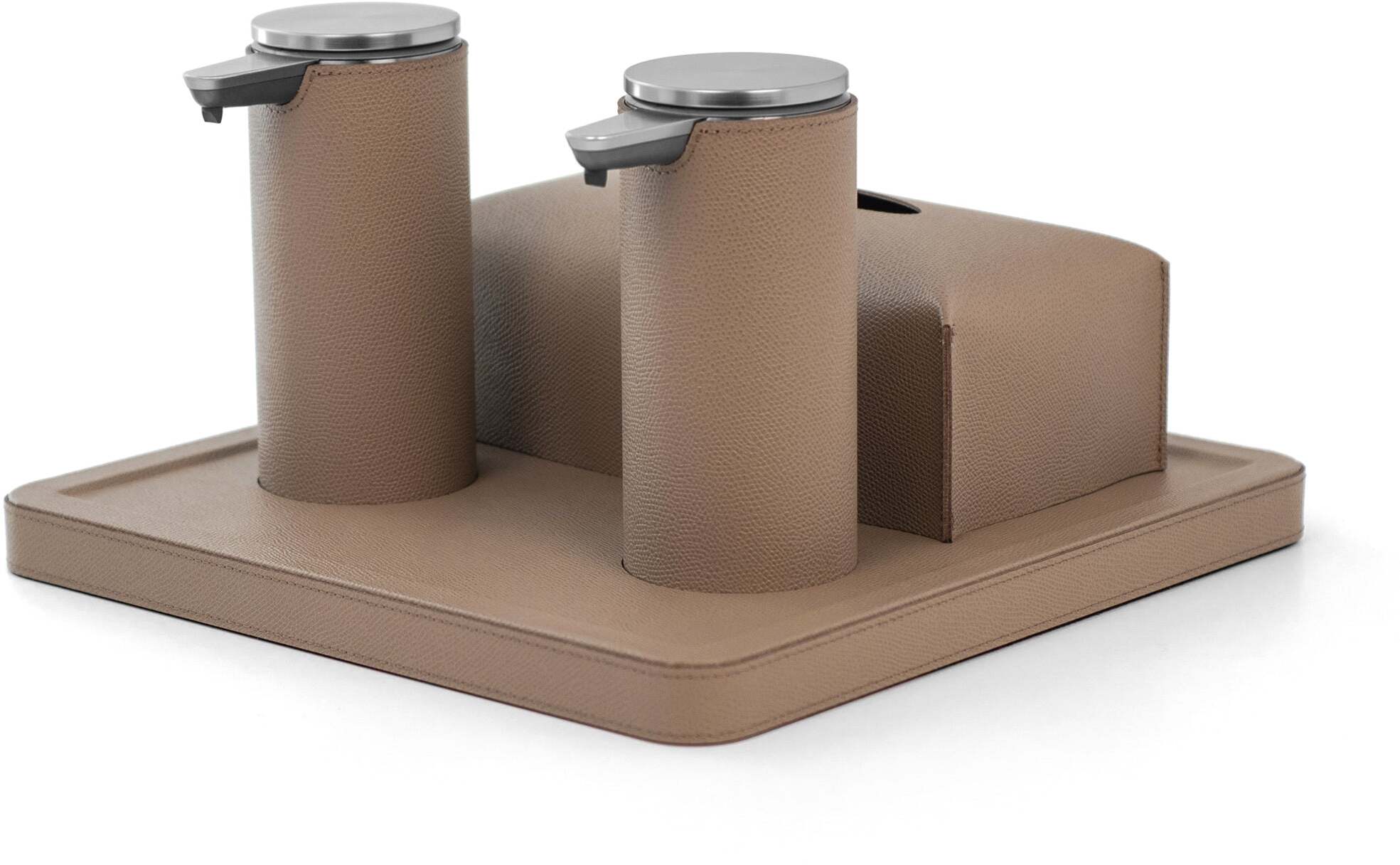 Igea Дезинфицирующий лоток - 32,2X32,2XH19 см / регенерированная зернистая кожа_серо-коричневый