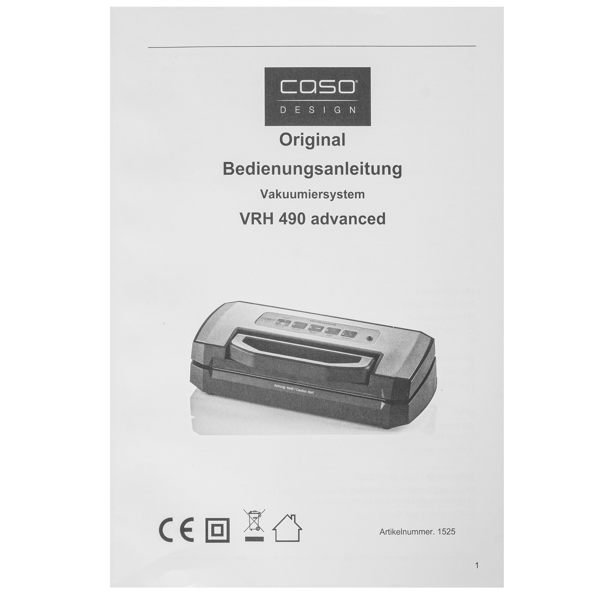 8195398 Вакуумный упаковщик CASO VRH 490 STDN-0094760 - Вид №7