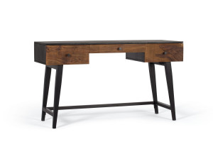 Деревянный прямоугольный стол с ящиками