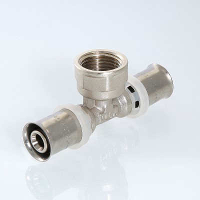 VTm.232.N.260426 Пресс-фитинг – тройник с переходом на внутреннюю резьбу Valtec 26 мм х 1/2" х 26 мм  - Вид №7