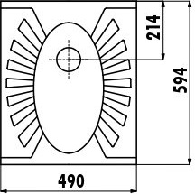 TP590-00CB00E-0000 Чаша Генуя 50*60 РОМАШКА Creavit  - Вид №1