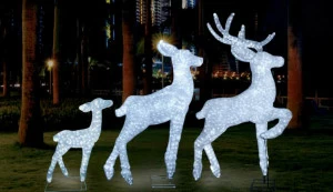 Световая Фигура 3D "Олень - Белый" Малыш ELKI СВЕТОВЫЕ ФИГУРЫ 017726 Белый