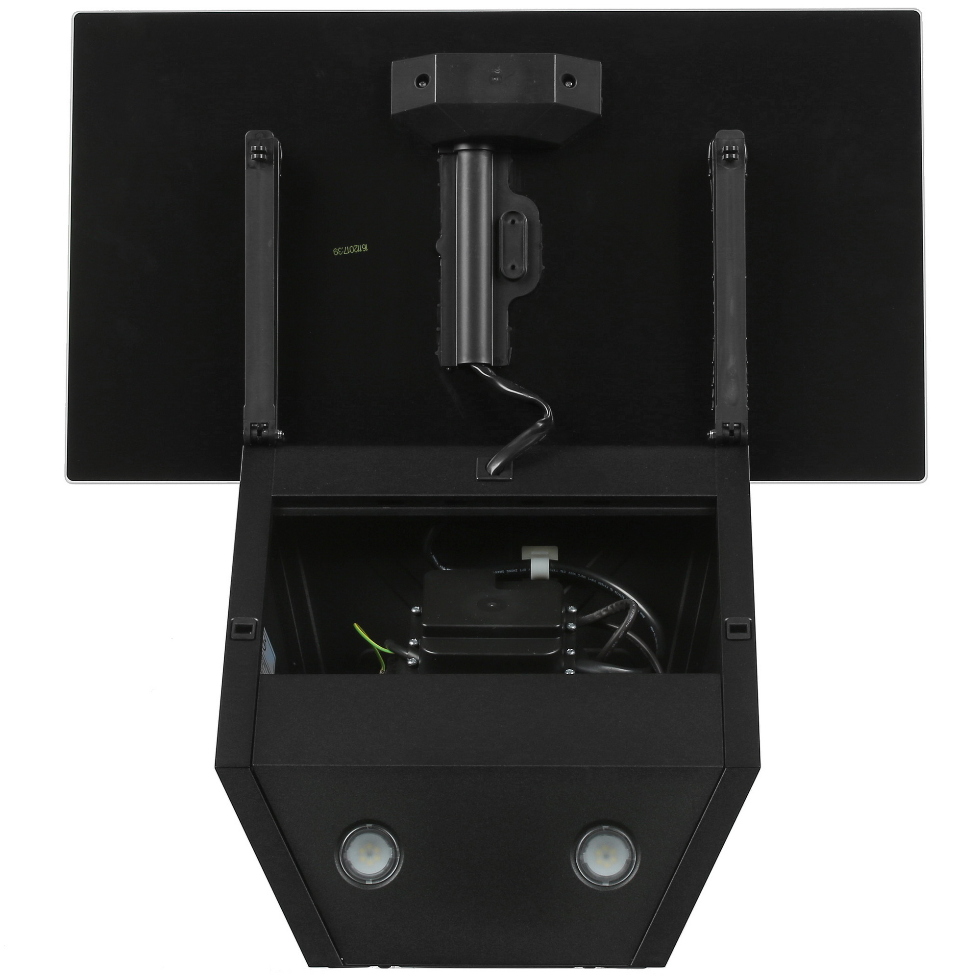 8167871 Вытяжка наклонная MBS ALPINIA 160 GLASS черный STDN-0079417 - Вид №8