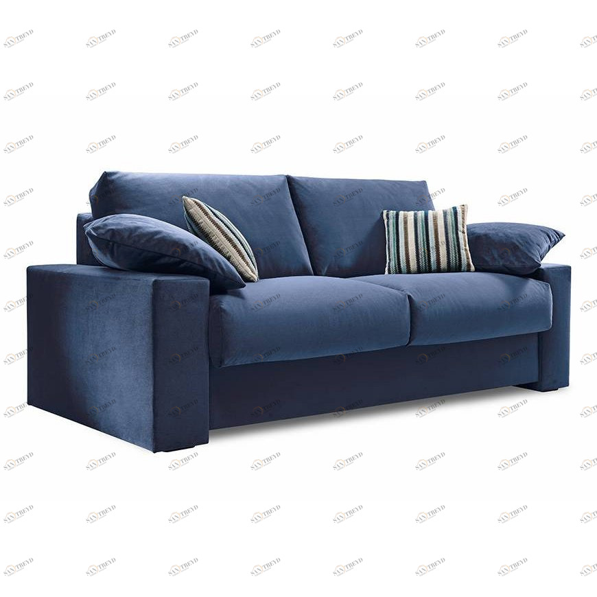 Диван Azur раскладной прямой бирюзовый ALTA COMFORT ЛОТОС 030819 Синий 