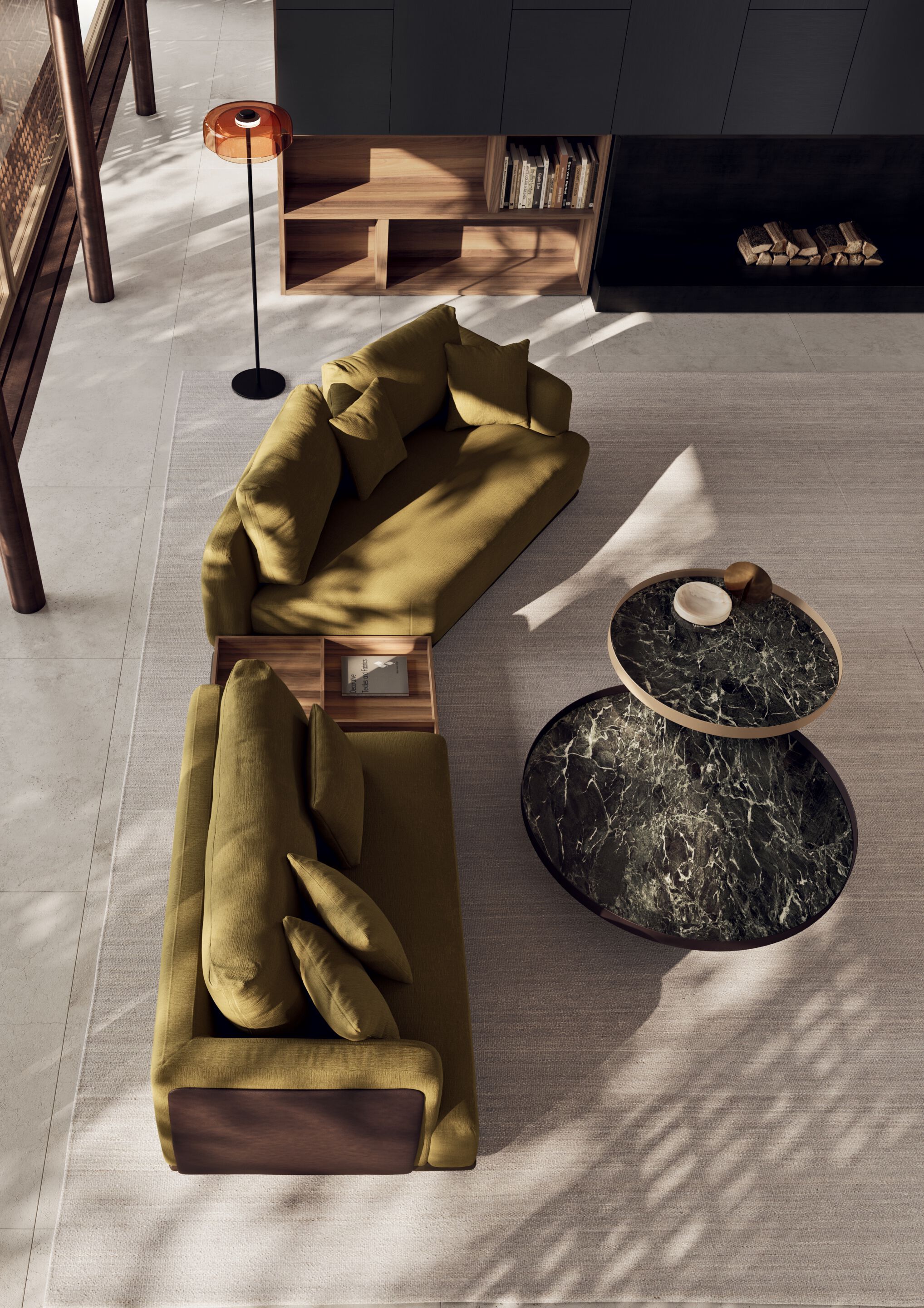 Круглый металлический журнальный столик Kico Living Complements ARCH-00068338 - Вид №2