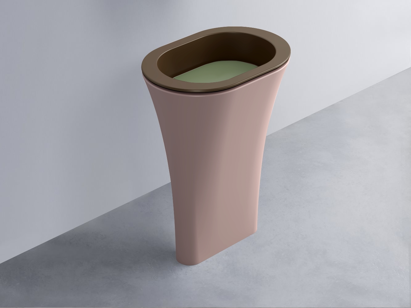 AMLA65-CA+AMPILO-AG+AMCOLO-CP Раковина Amedeo Ovale отдельностоящая cielo Enjoy + Amedeo Ceramica Cielo