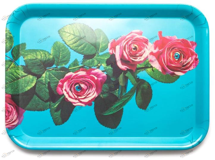 Seletti Прямоугольный поднос из меламина Seletti wears toiletpaper sun-id-1368902