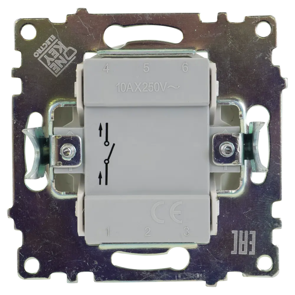 Выключатель встраиваемый Onekey Florence 1 клавиша цвет белый ONEKEYELECTRO STLM-2036930 - Вид №3