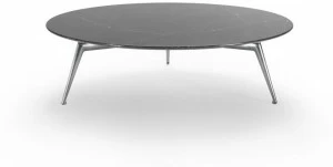 Flexform Круглый журнальный столик из мрамора Este