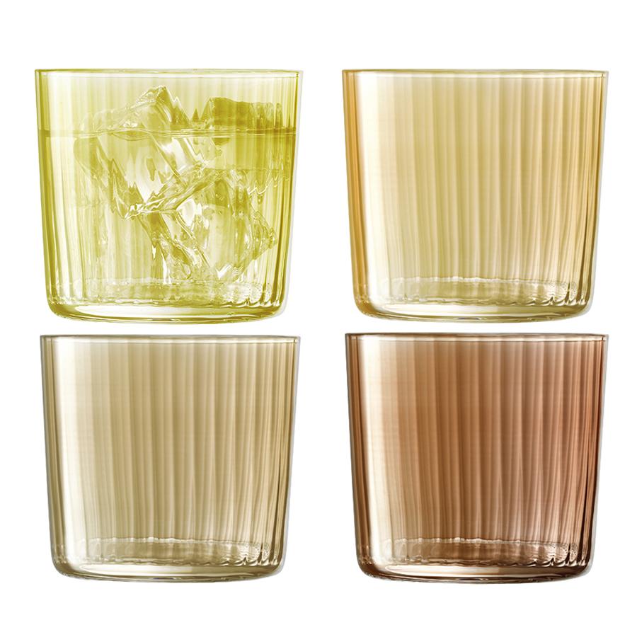 G060-09-148 Набор из 4 тумблеров gems 310 мл янтарь LSA International 