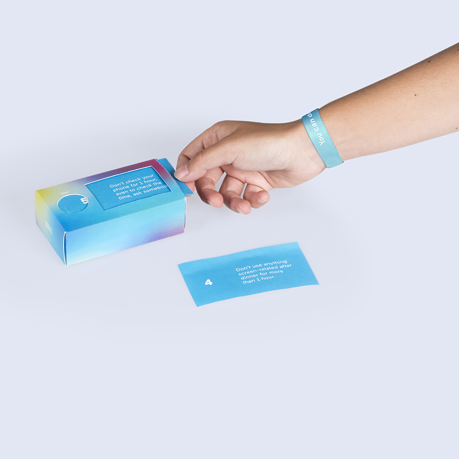 Набор бумажных мотиваторов «21 день, чтобы побороть зависимость от техники» Doiy DY21DATEE - Вид №3