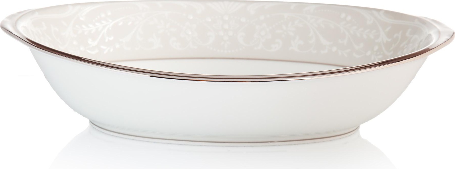 32071 Noritake Салатник овальный Noritake "Серебряный дворец" 26см Фарфор костяной 