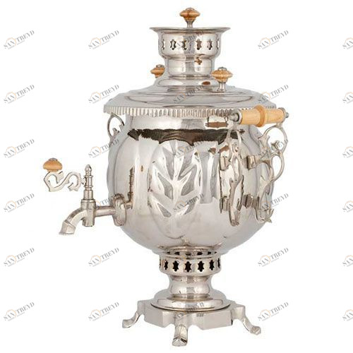 Самовар жаровый 4,5 л. (форма шар) покрытие никель Santreyd 2688