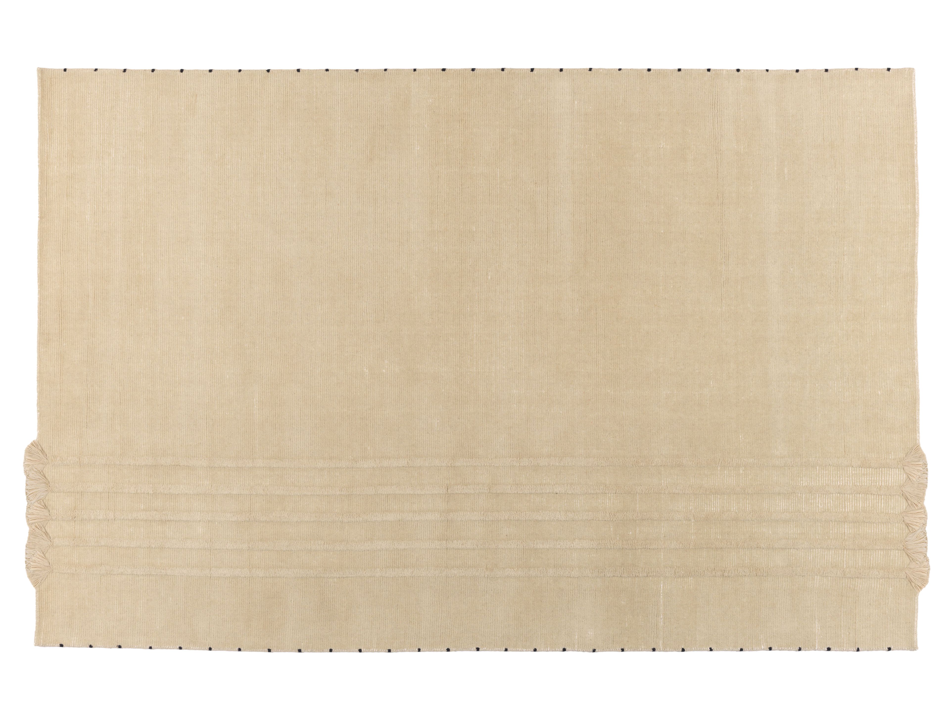 Однотонный ковер ручной работы из шерсти и вискозы Élitis ERNEST ARCH-00140900 - Вид №1