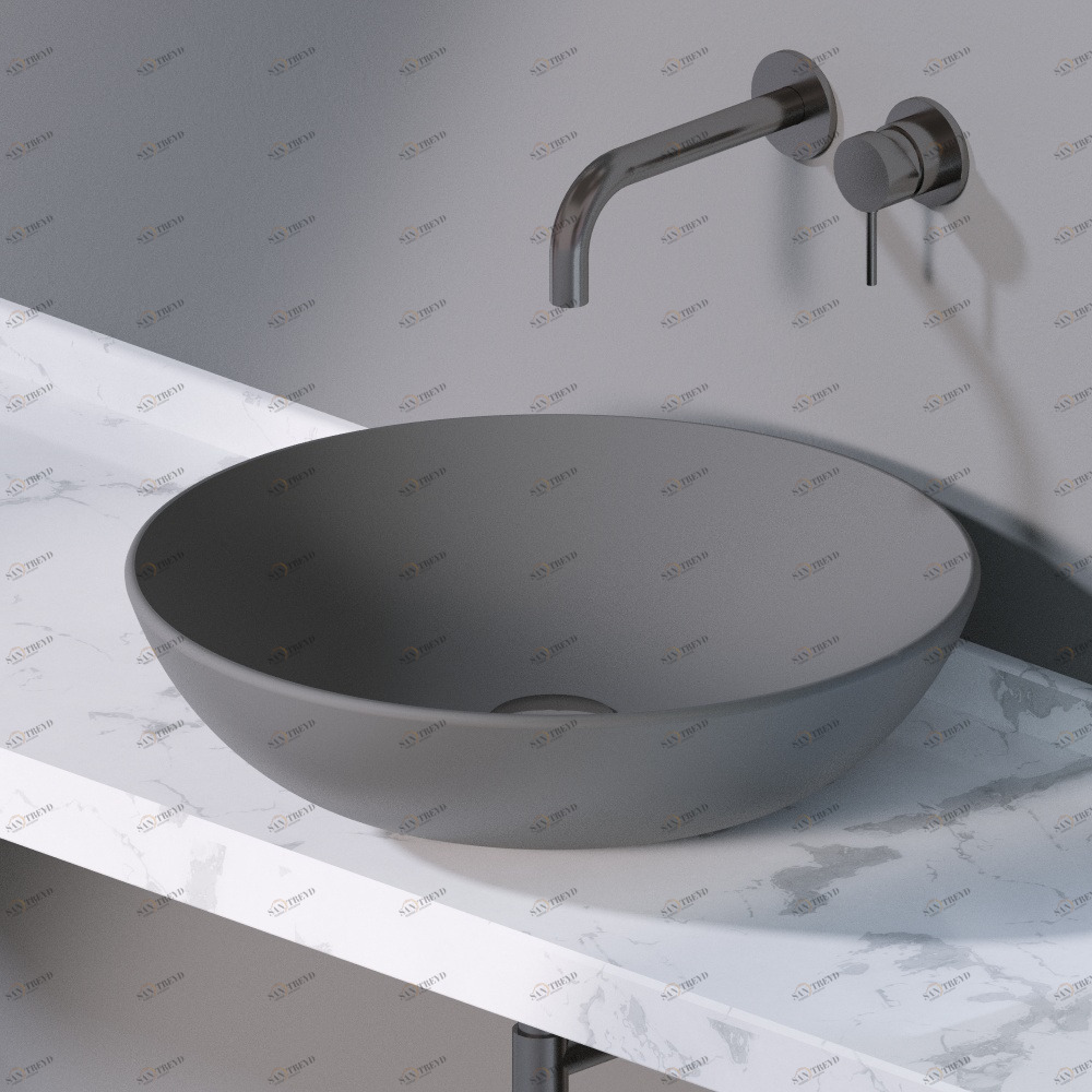 L241116 Накладная раковина на столешницу  круглая A. e T. Italia THIN AeT ITALIA