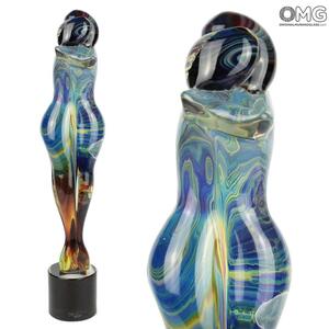 1049 ORIGINALMURANOGLASS Скульптура Влюбленные - халцедон - автор Andrea Tagliapietra - big size- муранское стекло OMG  см