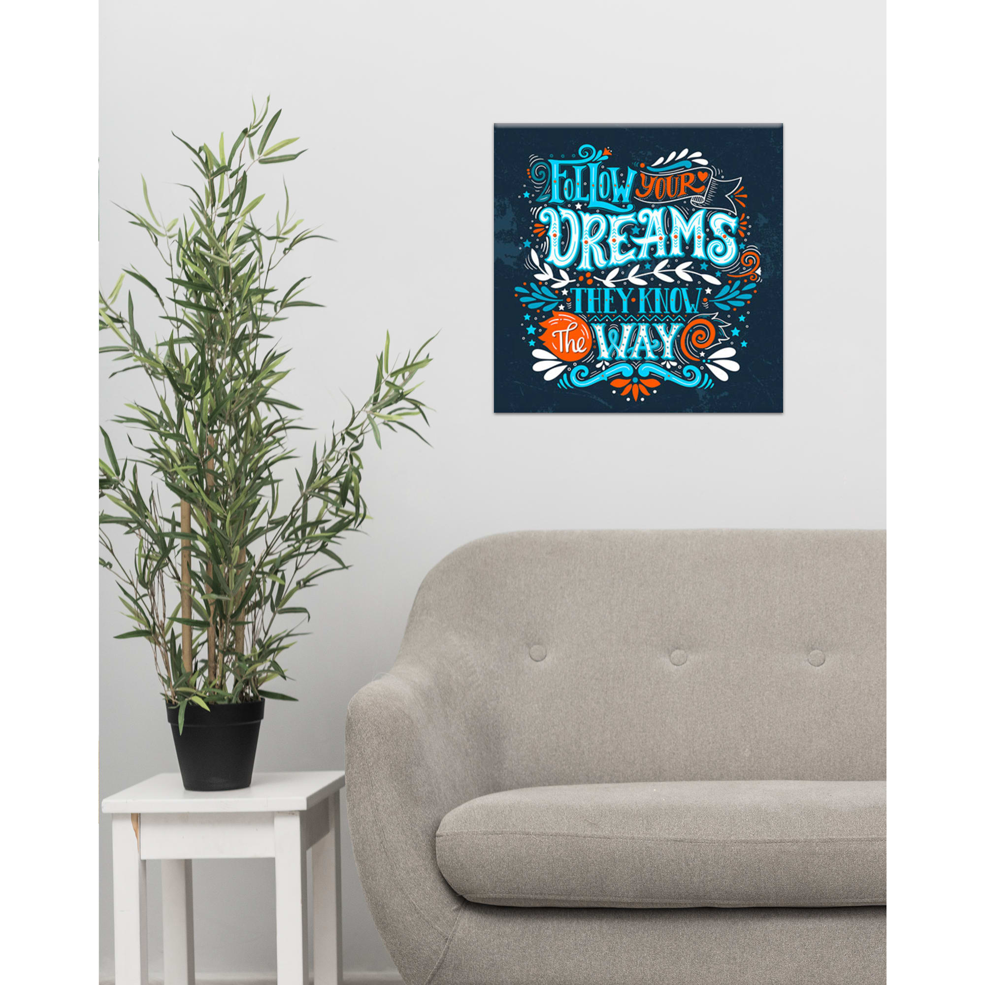 82402321 Картина на холсте «Следуй за мечтой» 30x30 см Santreyd  - Вид №4