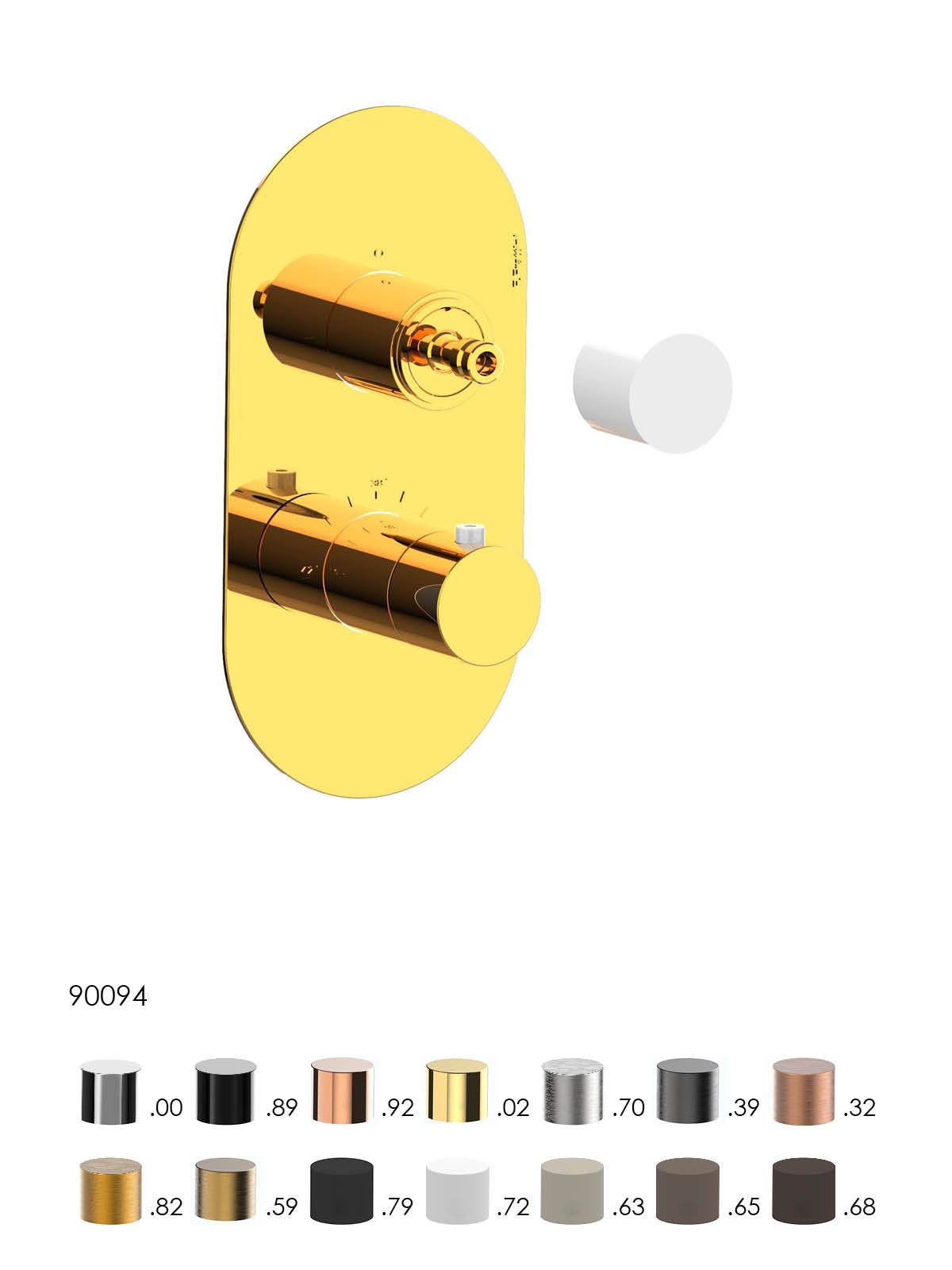 Термостатический встраиваемый смеситель для душа Rubinetterie Frattini душевые кабины ARCH-00034873 - Вид №1