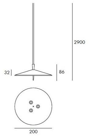 Светодиодный подвесной светильник из алюминия с диммером Pla 6918 Santreyd - Вид №8