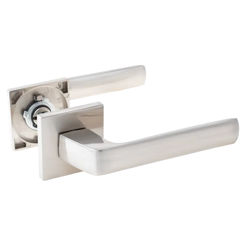 Дверная ручка на розетке Armex H-30169-A без запирания цвет никель STLM-2174256