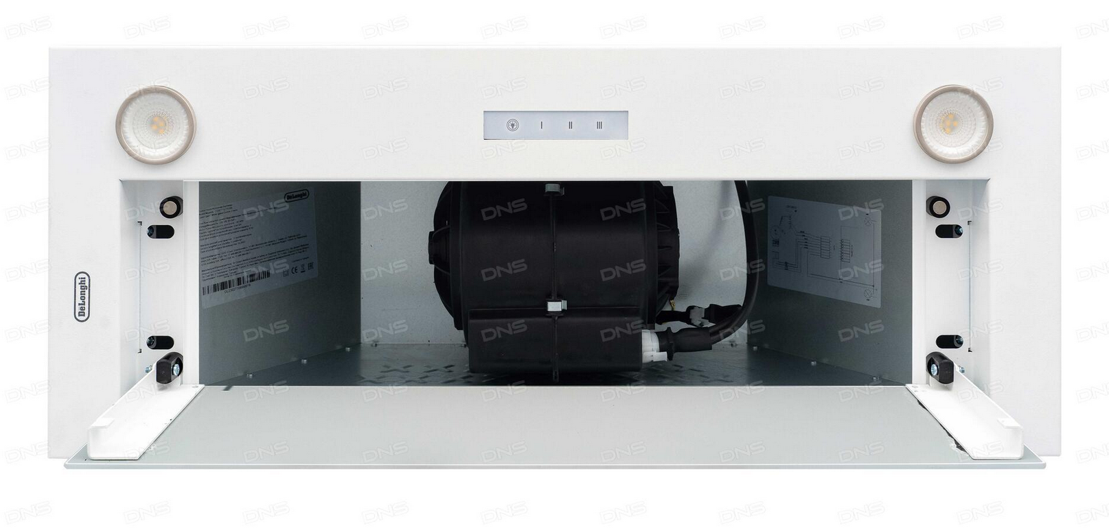 9008317 Вытяжка полновстраиваемая DeLonghi COSETTA 710 BB белый/белый STDN-0081434 - Вид №5